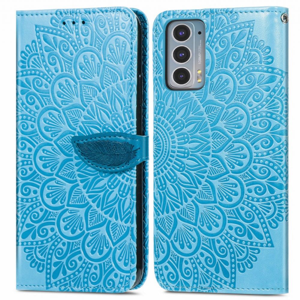 Flipové Pouzdro Na Motorola Edge 20 Kmenové Listy