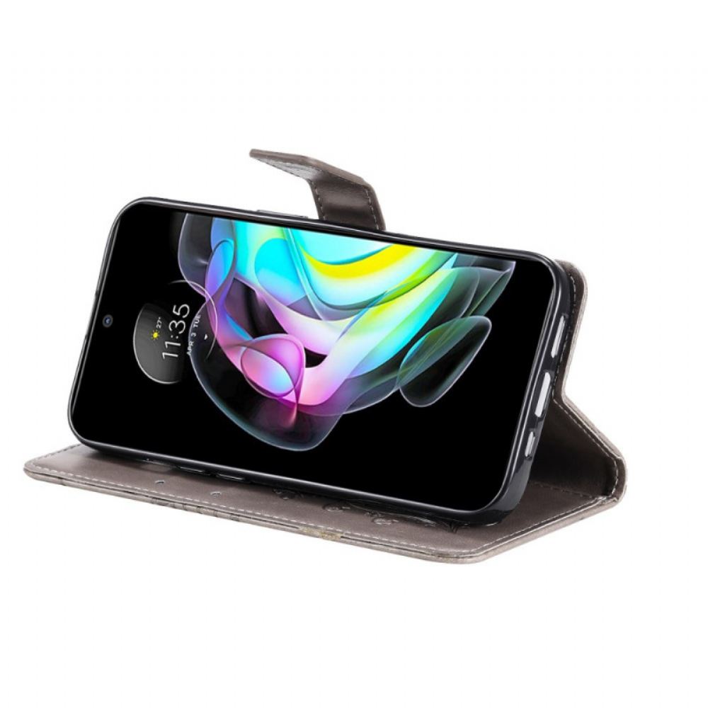 Flipové Pouzdro Na Motorola Edge 20 Na Lana Obří Motýli