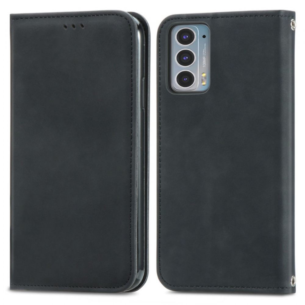 Kryty Na Mobil Na Motorola Edge 20 Flipové Pouzdro Design Na Dotek Pokožky
