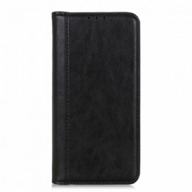 Kryty Na Mobil Na Motorola Edge 20 Flipové Pouzdro Verze Litchi Split Leather