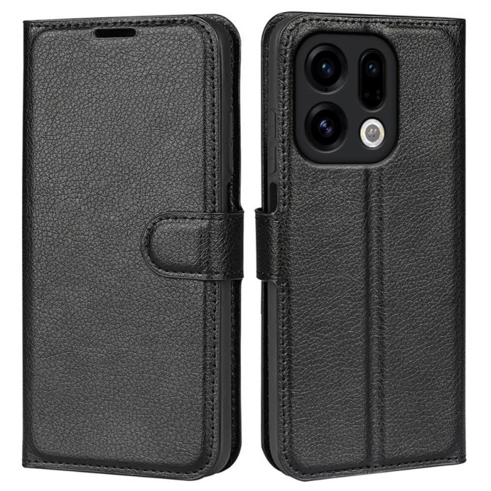 Kožený Kryt Na Oppo Find X9 5g Liči Umělá Kůže