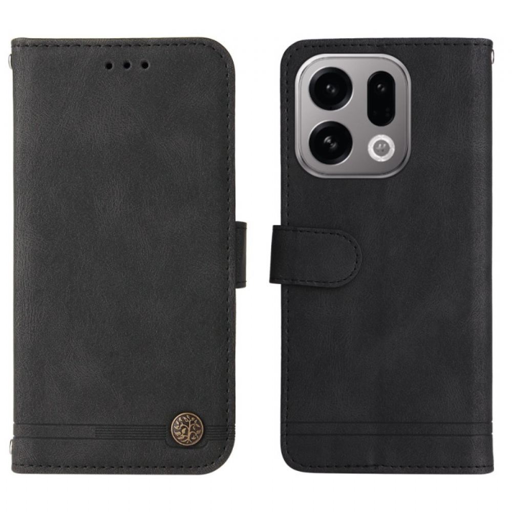 Kožený Kryt Oppo Find X9 5g Dekorativní Nýt