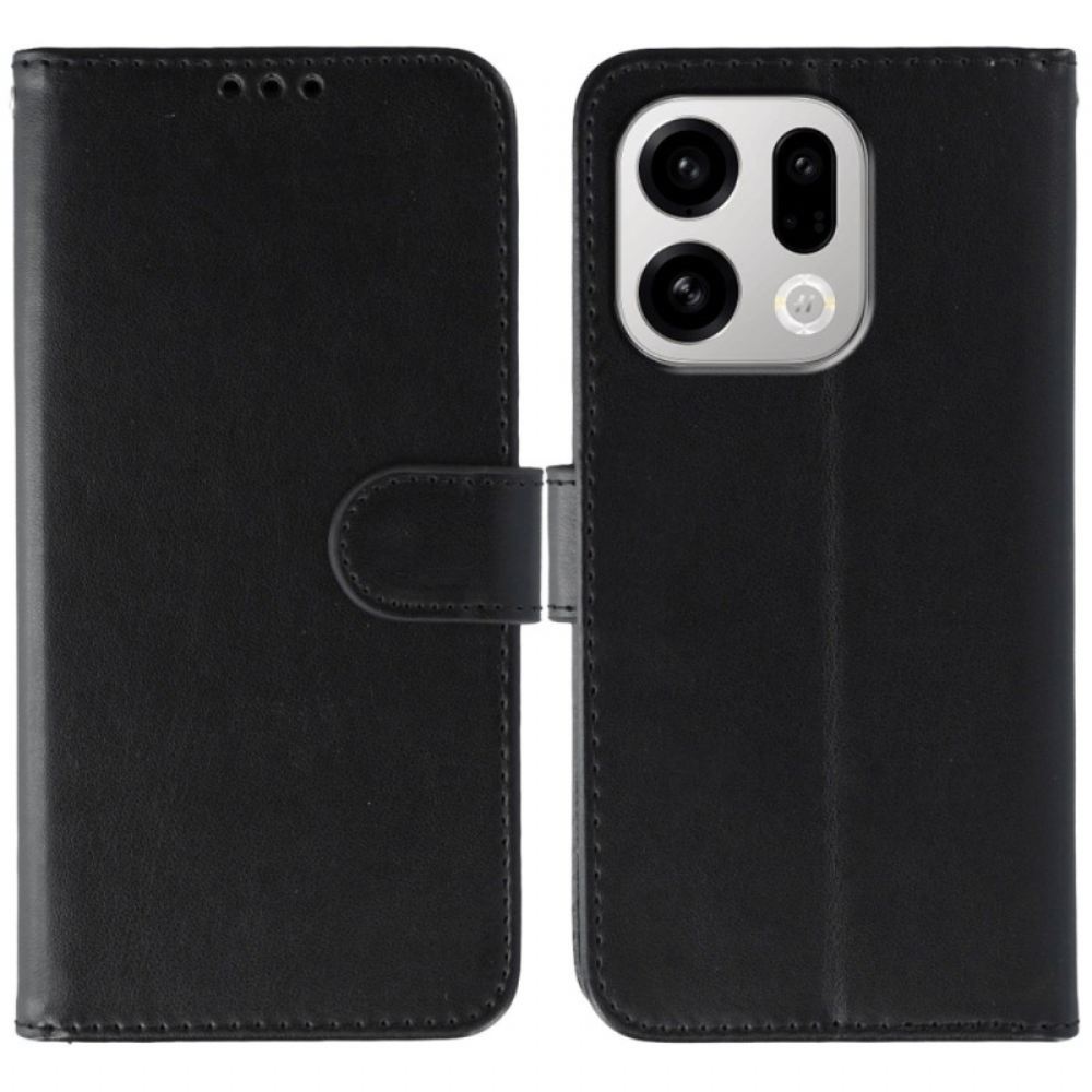 Kožený Kryt Oppo Find X9 5g S Páskem Na Zápěstí