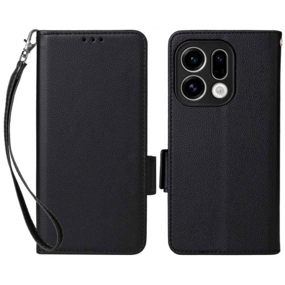 Kožený Kryt Oppo Find X9 5g Umělá Kůže S Páskem