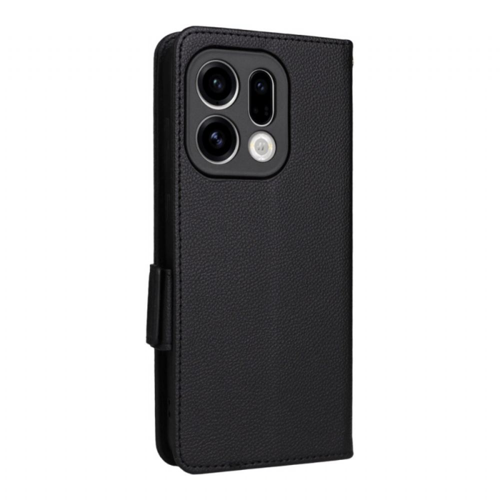 Kožený Kryt Oppo Find X9 5g Umělá Kůže S Páskem