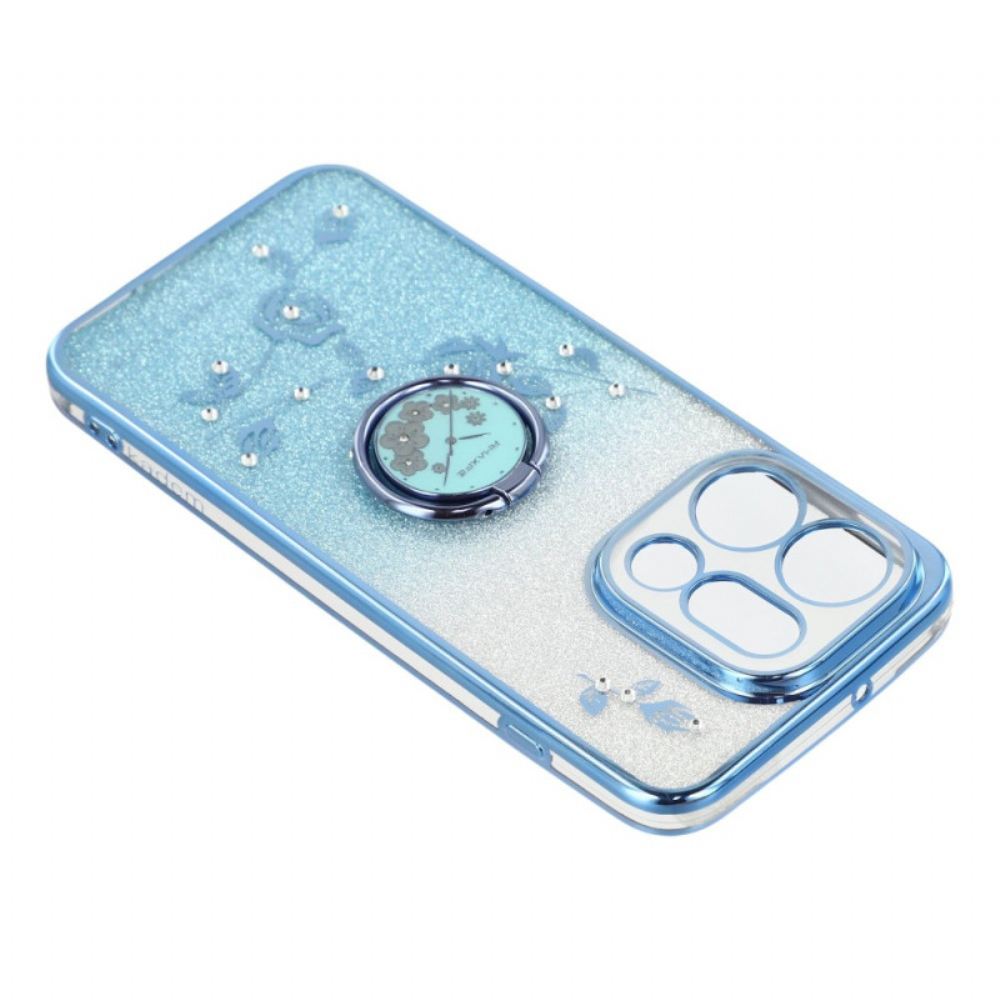 Kryt Na Oppo Find X9 5g Kadem Květiny A Kamínky Držák Na Prsteny