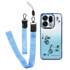 Kryt Oppo Find X9 5g Kadem Květiny A Kamínky Ramínka