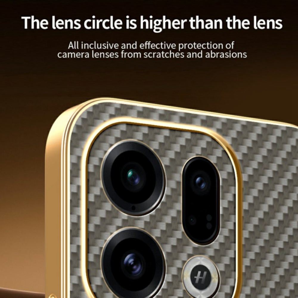 Kryt Oppo Find X9 5g Textura Uhlíkových Vláken