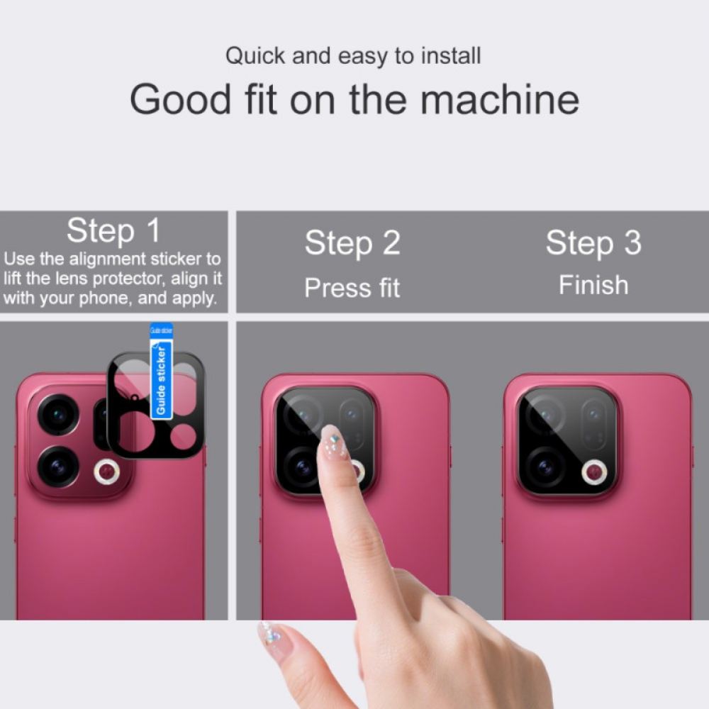 Ochranná Fólie Z Tvrzeného Skla Pro Oppo Find X9 5g (černá Verze)