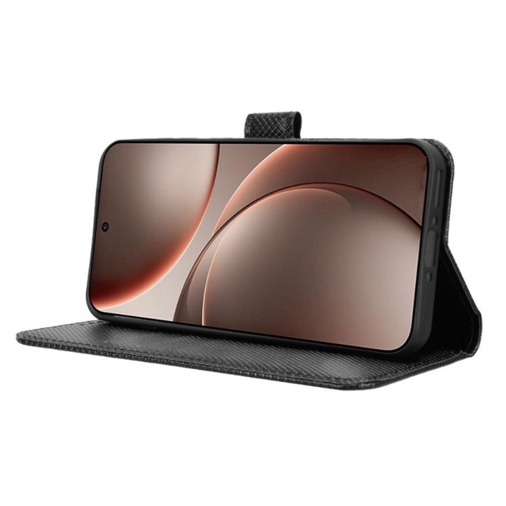 Peněženková Pouzdra Oppo Find X9 5g Kosočtvercová Textura