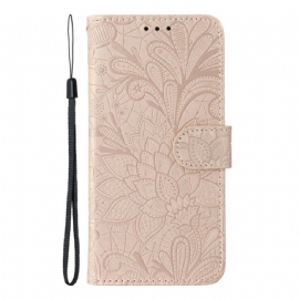 Peněženková Pouzdra Oppo Find X9 5g Kryty Na Mobil Květinový Krajkový Vzor