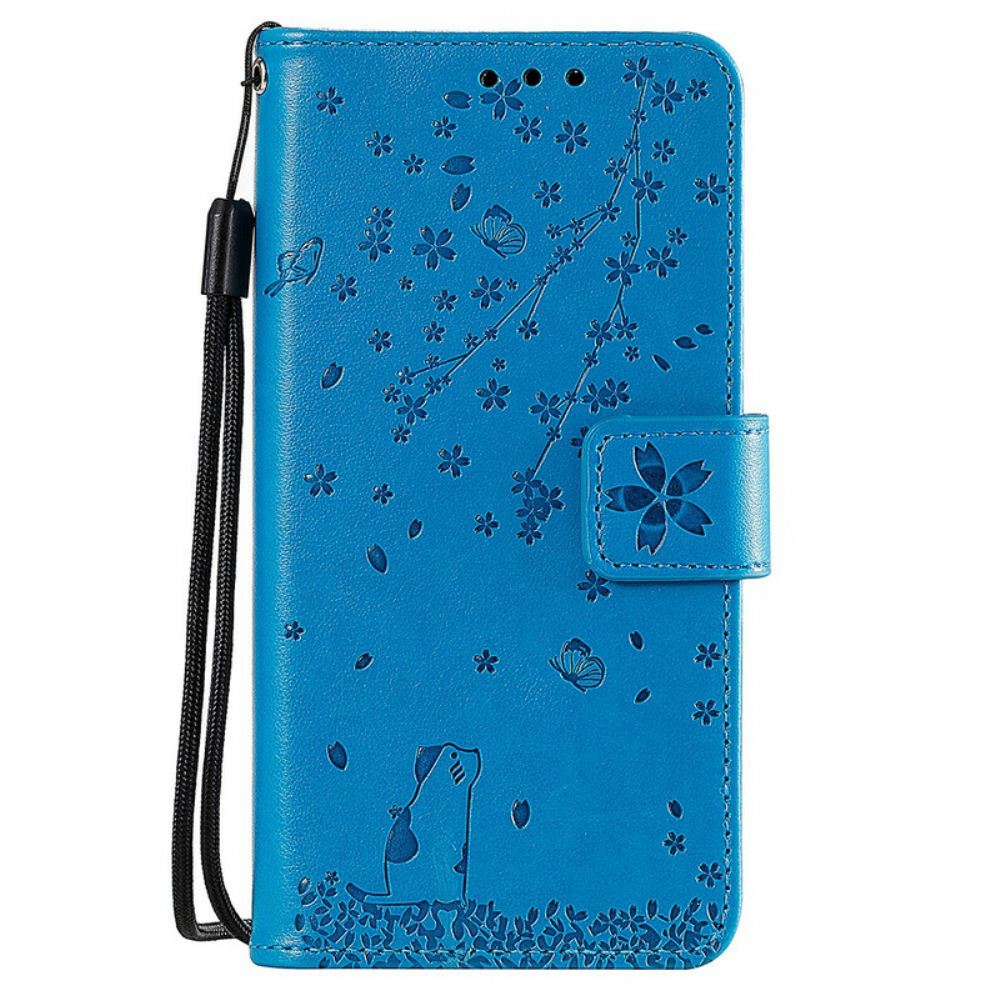 Flipové Pouzdro Na Samsung Galaxy S10 Na Lana Snít O Řemínku