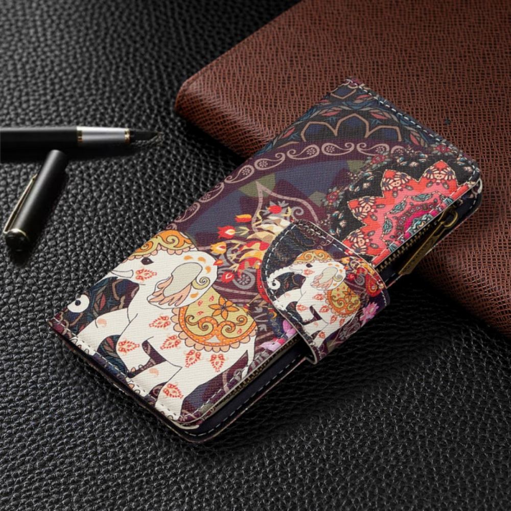 Flipové Pouzdro Na Samsung Galaxy S10 Sloní Kapsa Na Zip