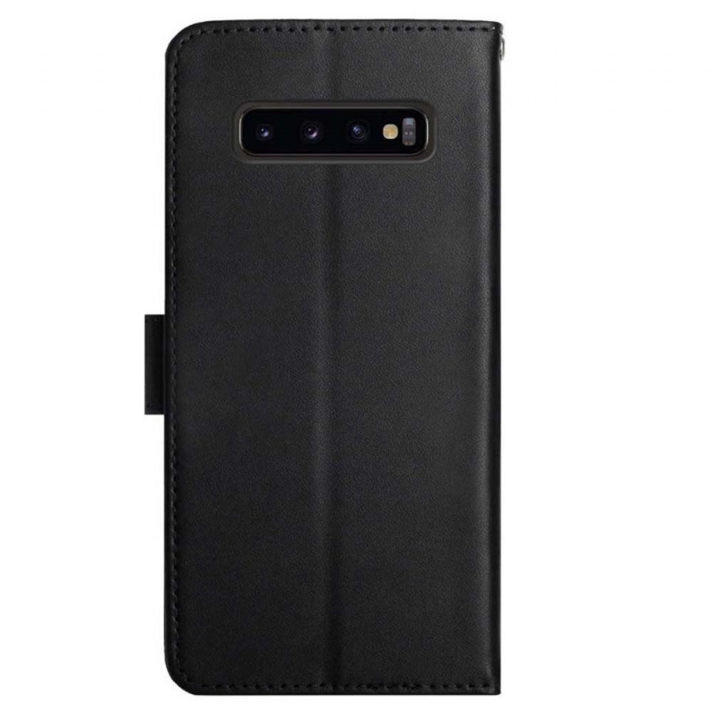 Kožené Pouzdro Na Samsung Galaxy S10 Pravá Kůže Nappa