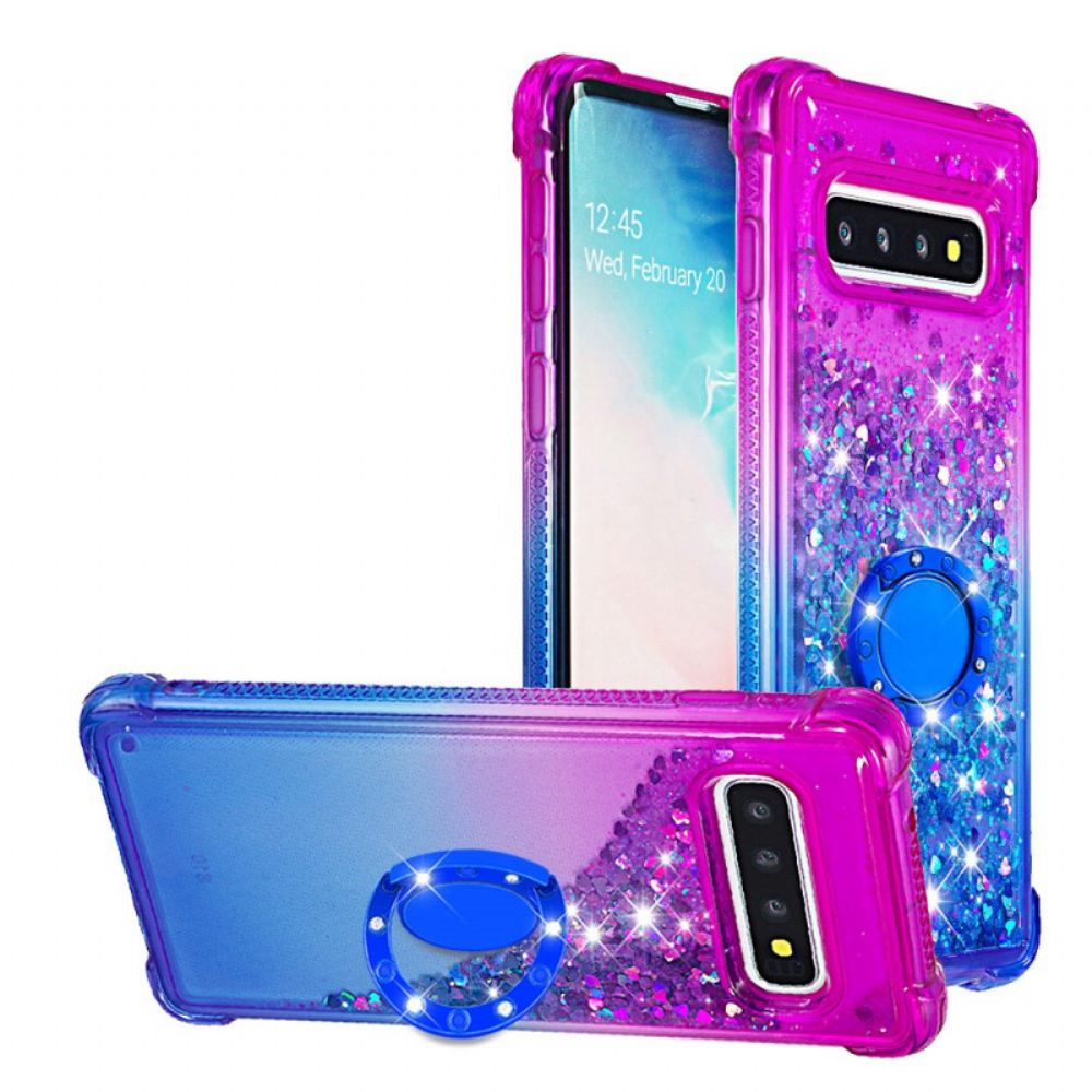 Kryt Na Samsung Galaxy S10 Podpěra Třpytivých Prstenů