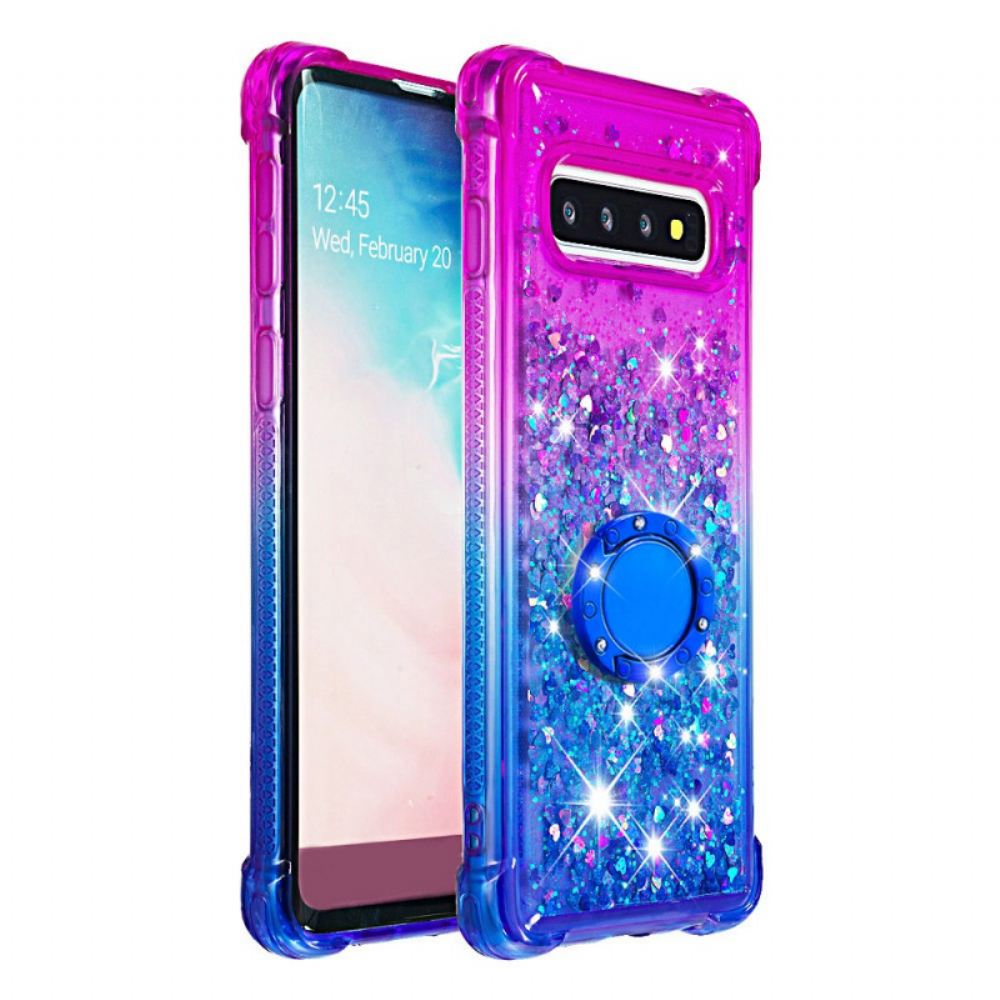 Kryt Na Samsung Galaxy S10 Podpěra Třpytivých Prstenů