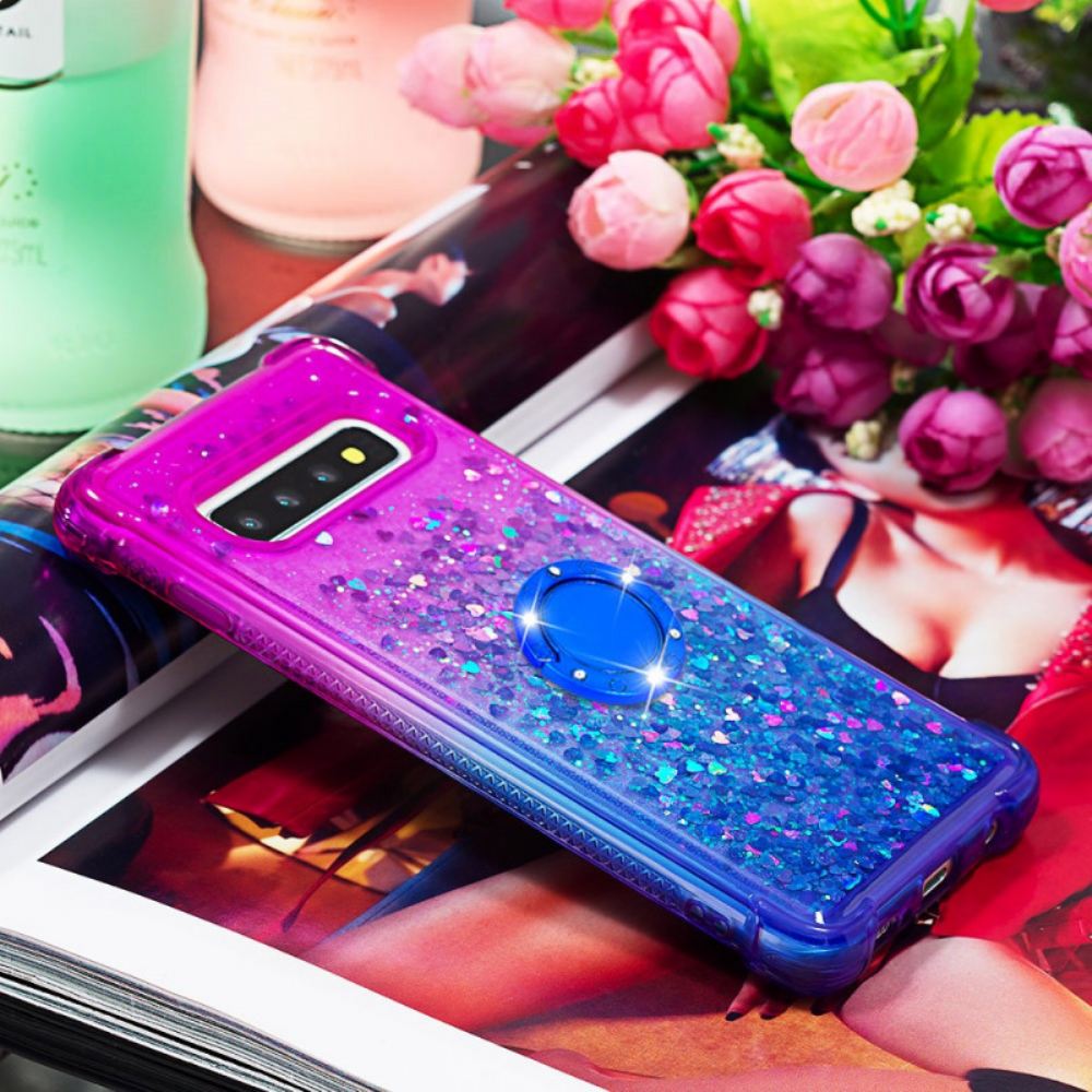 Kryt Na Samsung Galaxy S10 Podpěra Třpytivých Prstenů