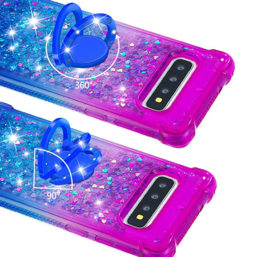 Kryt Na Samsung Galaxy S10 Podpěra Třpytivých Prstenů