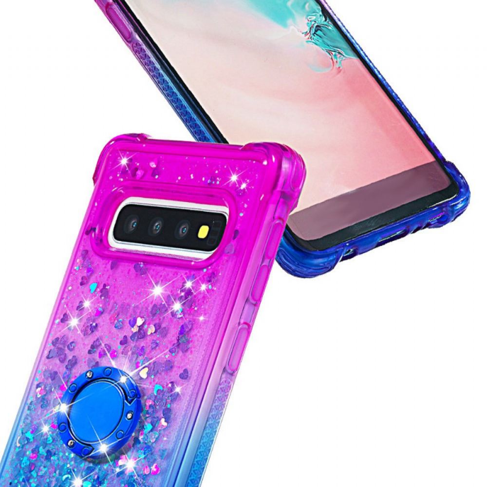 Kryt Na Samsung Galaxy S10 Podpěra Třpytivých Prstenů