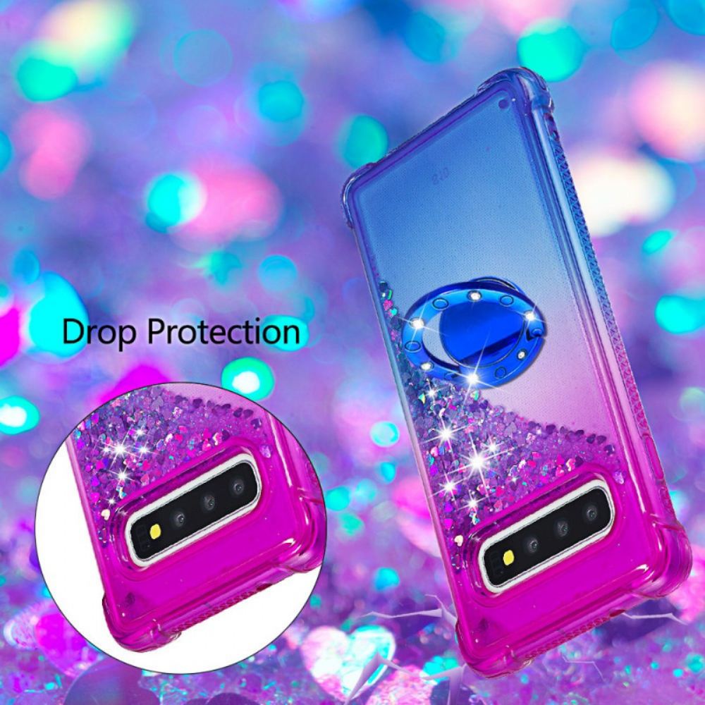 Kryt Na Samsung Galaxy S10 Podpěra Třpytivých Prstenů