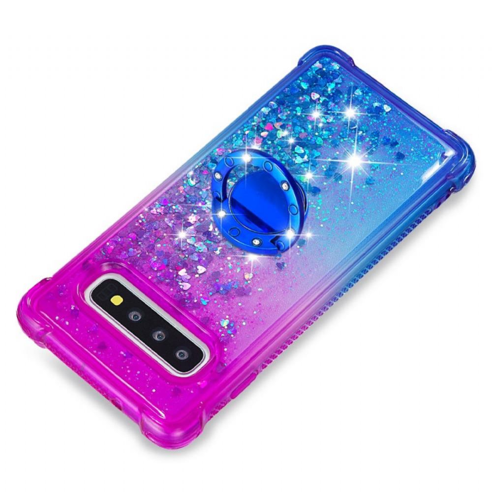 Kryt Na Samsung Galaxy S10 Podpěra Třpytivých Prstenů