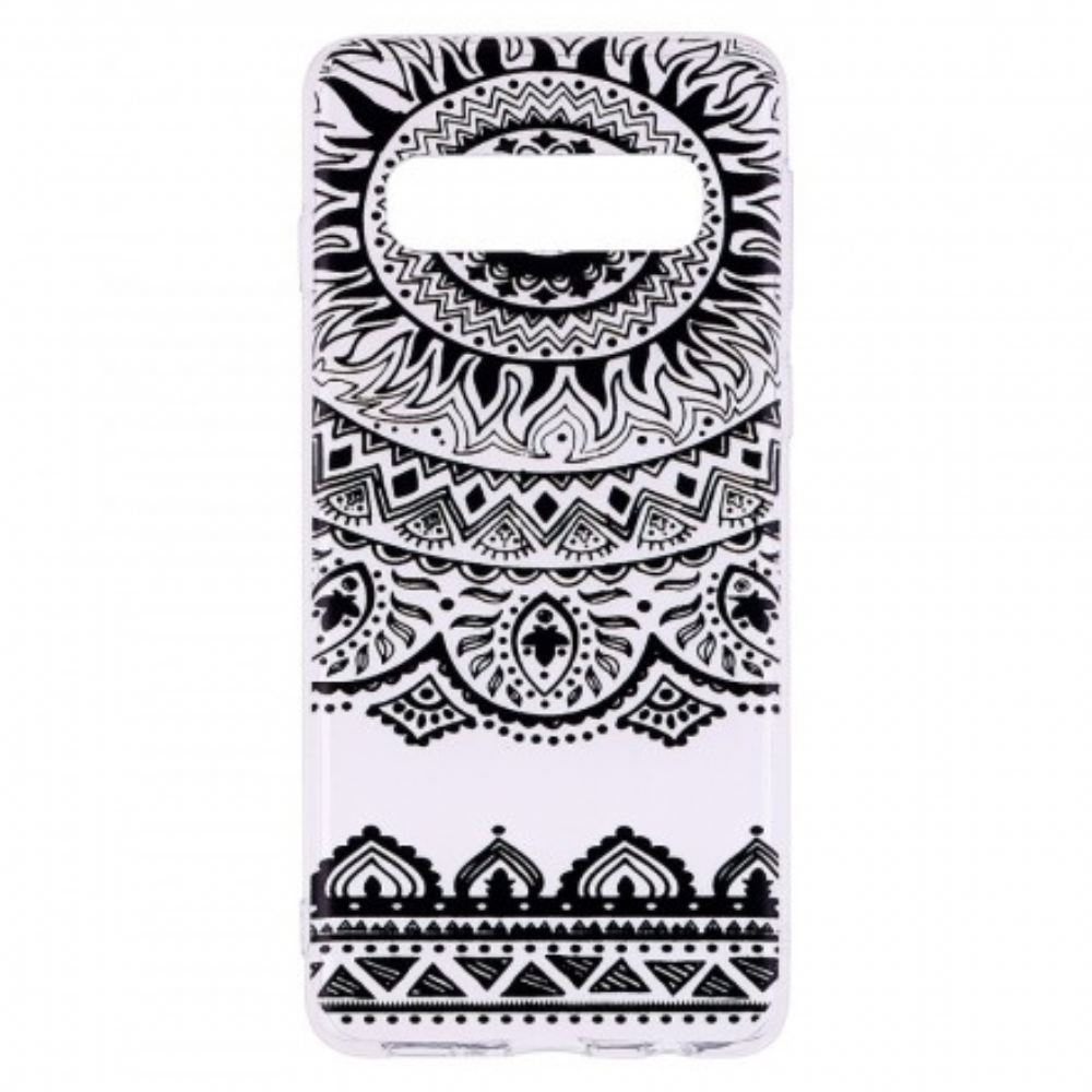 Kryty Na Mobil Na Samsung Galaxy S10 Bezešvá Květinová Mandala