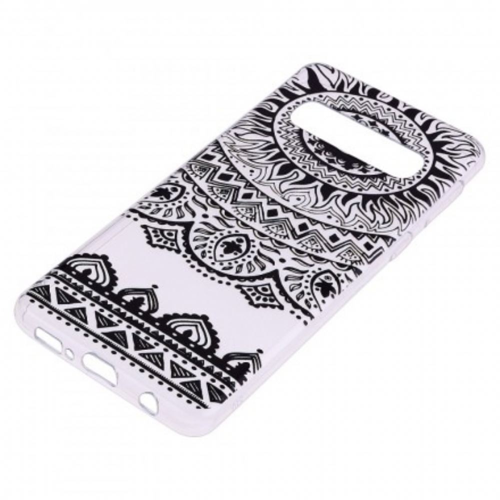 Kryty Na Mobil Na Samsung Galaxy S10 Bezešvá Květinová Mandala