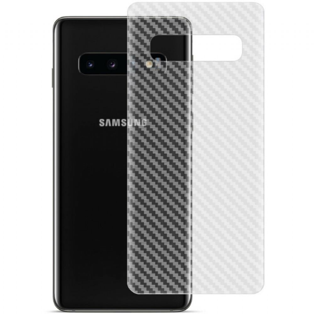 Zadní Ochranná Fólie Pro Samsung Galaxy S10 Carbon Style Imak