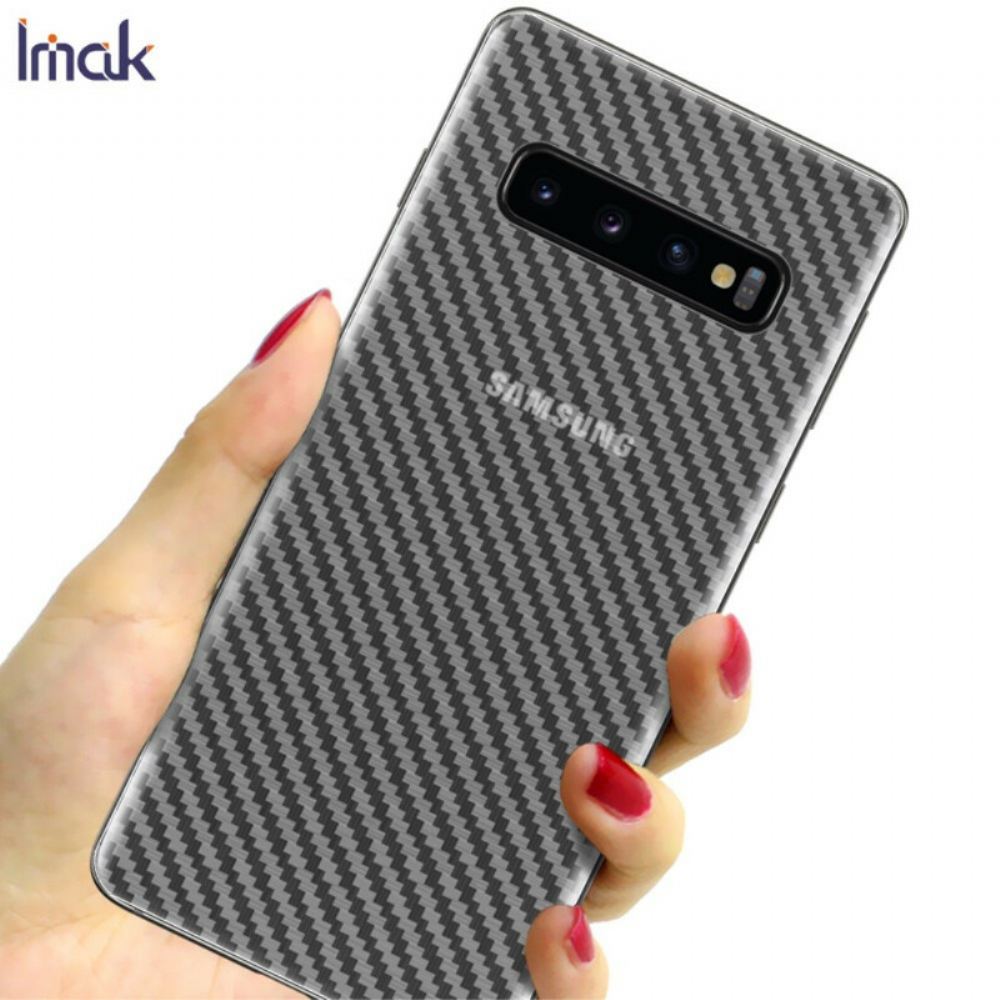 Zadní Ochranná Fólie Pro Samsung Galaxy S10 Carbon Style Imak