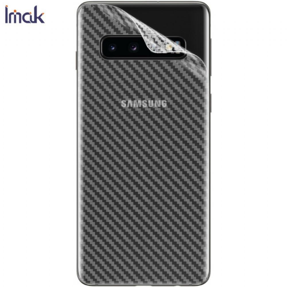 Zadní Ochranná Fólie Pro Samsung Galaxy S10 Carbon Style Imak