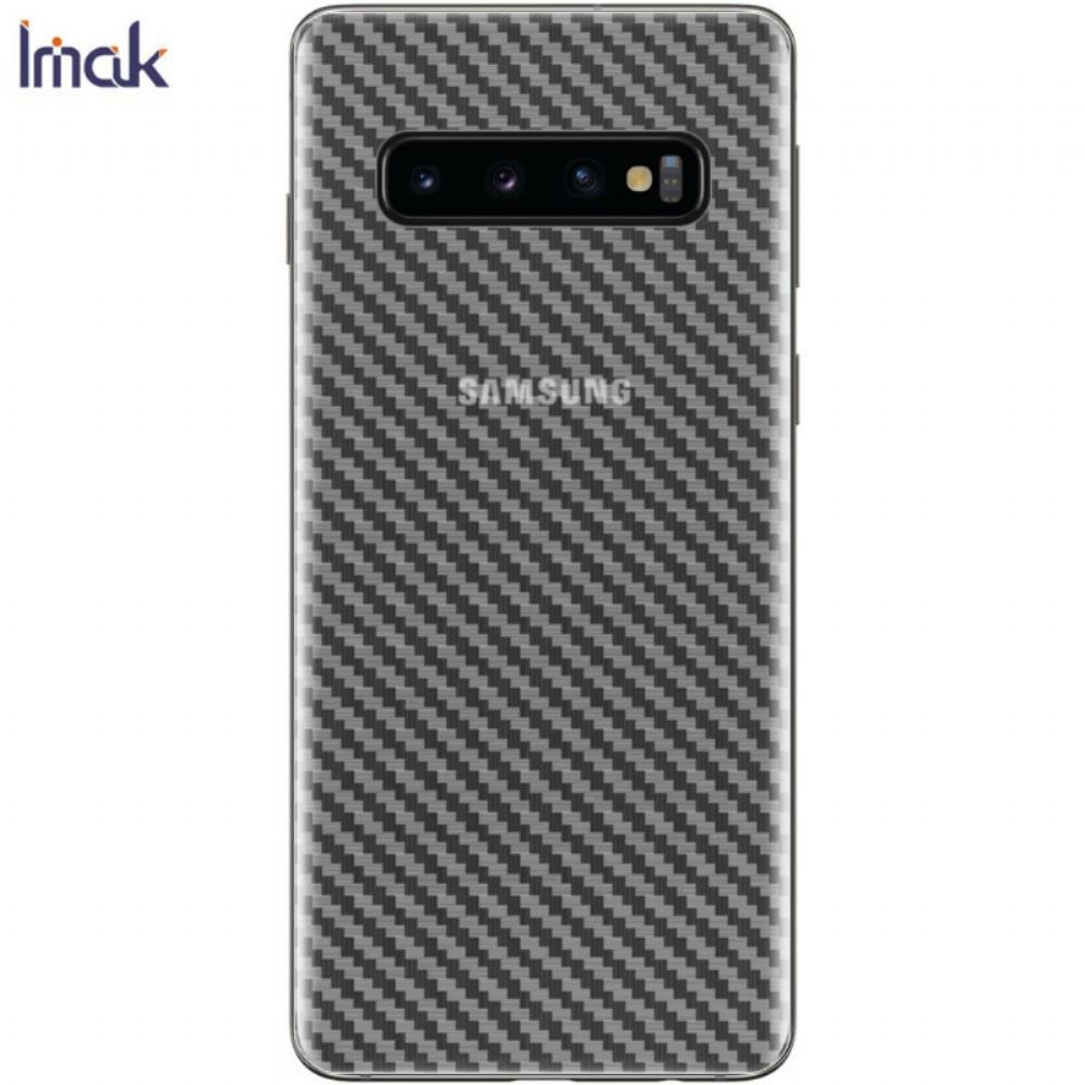 Zadní Ochranná Fólie Pro Samsung Galaxy S10 Carbon Style Imak