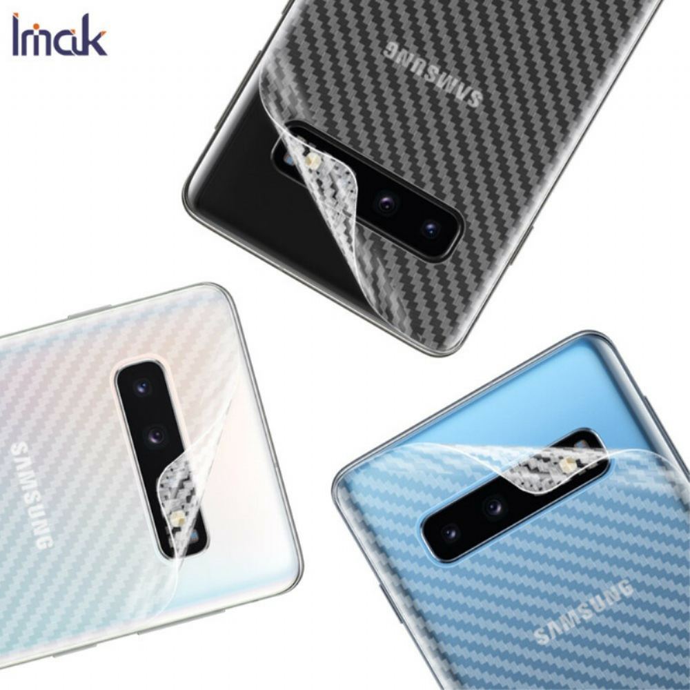Zadní Ochranná Fólie Pro Samsung Galaxy S10 Carbon Style Imak
