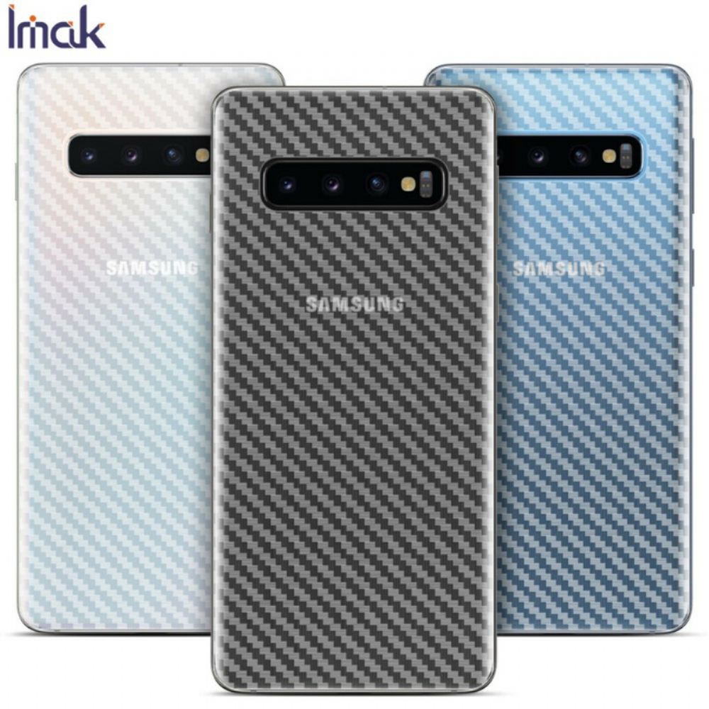 Zadní Ochranná Fólie Pro Samsung Galaxy S10 Carbon Style Imak