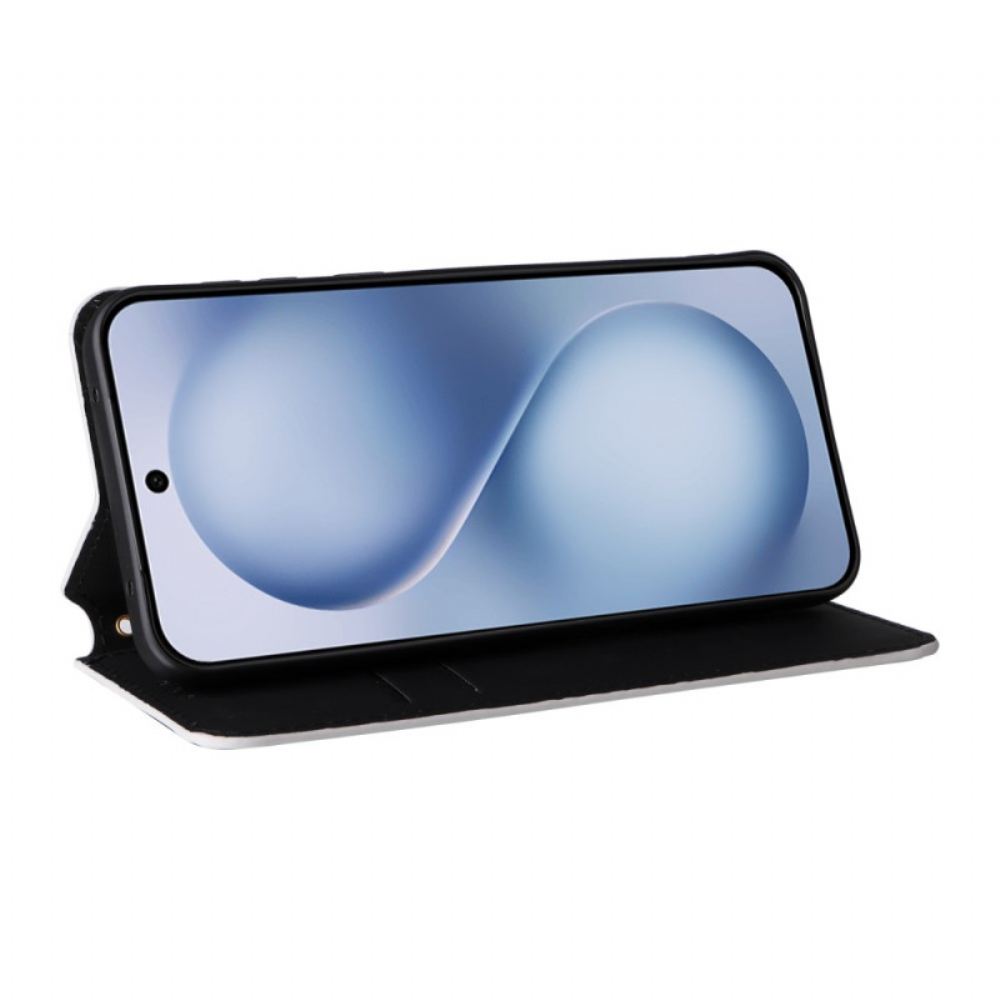 Kožené Pouzdro Folio Vivo X200 Fe Diamanty