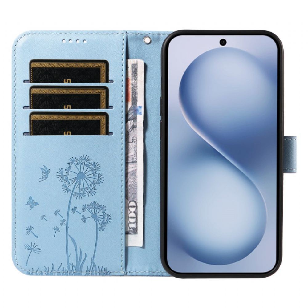 Kožený Kryt Na Vivo X200 Fe Řemínek S Pampeliškou