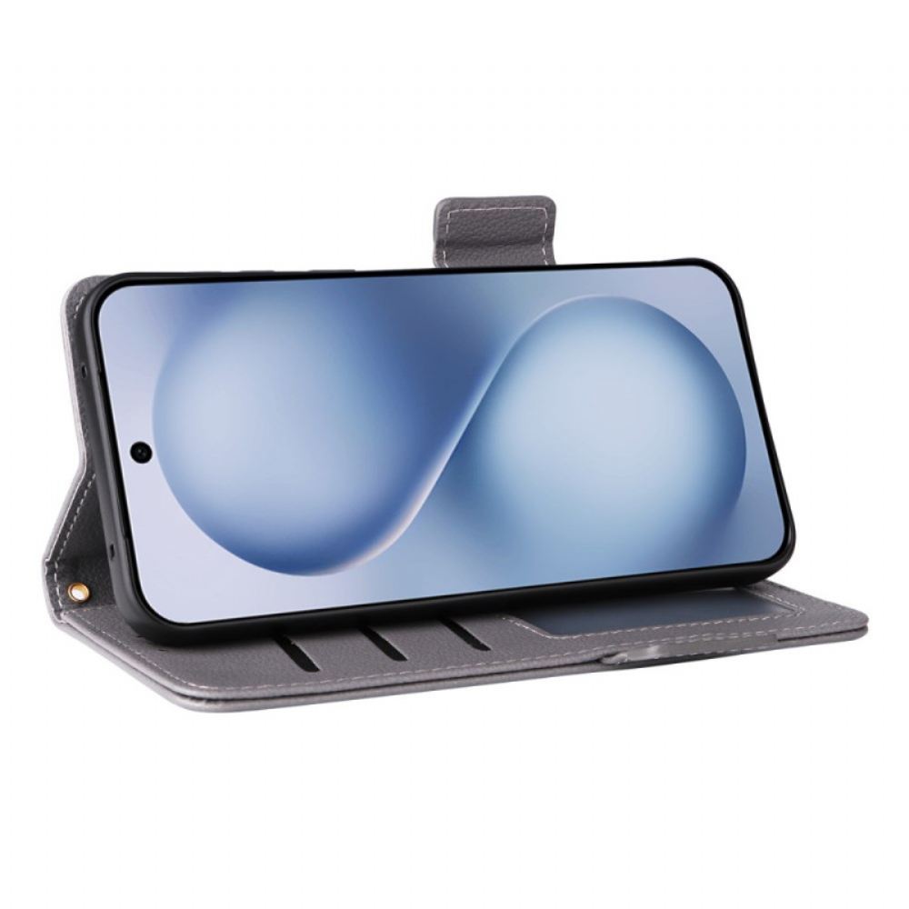 Kožený Kryt Vivo X200 Fe Umělá Kůže S Popruhem