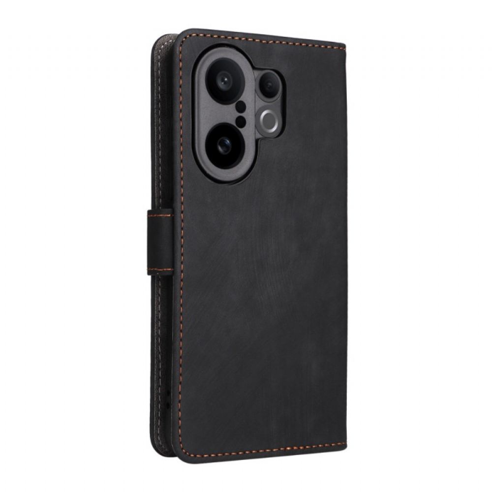 Kožený Kryt Vivo X200 Fe Řemínek S Efektem Semiše