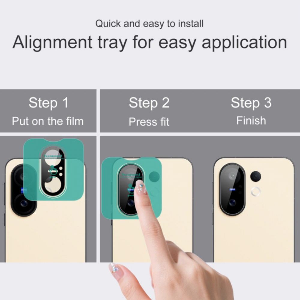 Ochranná Fólie Z Tvrzeného Skla Pro Vivo X200 Fe Se Samonastavovacím Rámečkem (černá Verze)