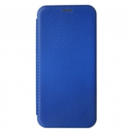 Kožené Pouzdro Folio Na Samsung Galaxy A15 5g Klasické Uhlíkové Vlákno
