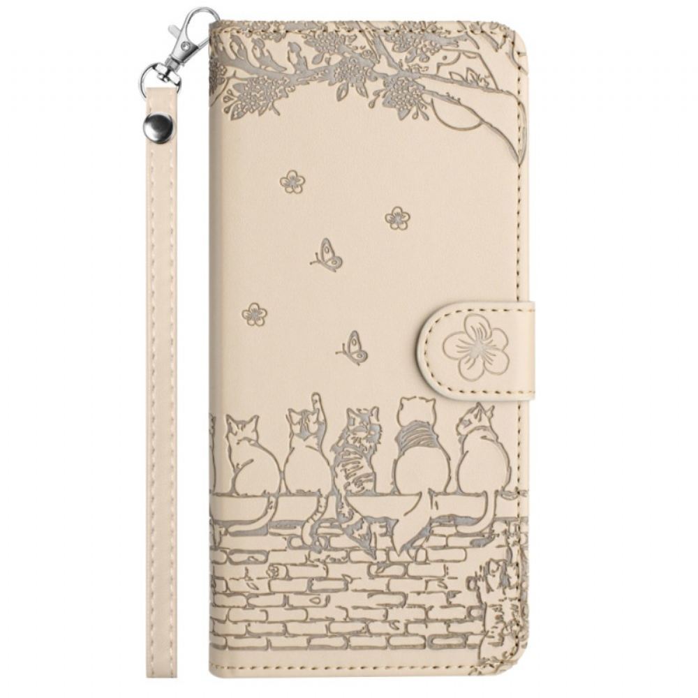 Kožený Kryt Na Samsung Galaxy A15 5g Band Of Thong Cats