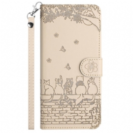 Kožený Kryt Na Samsung Galaxy A15 5g Band Of Thong Cats
