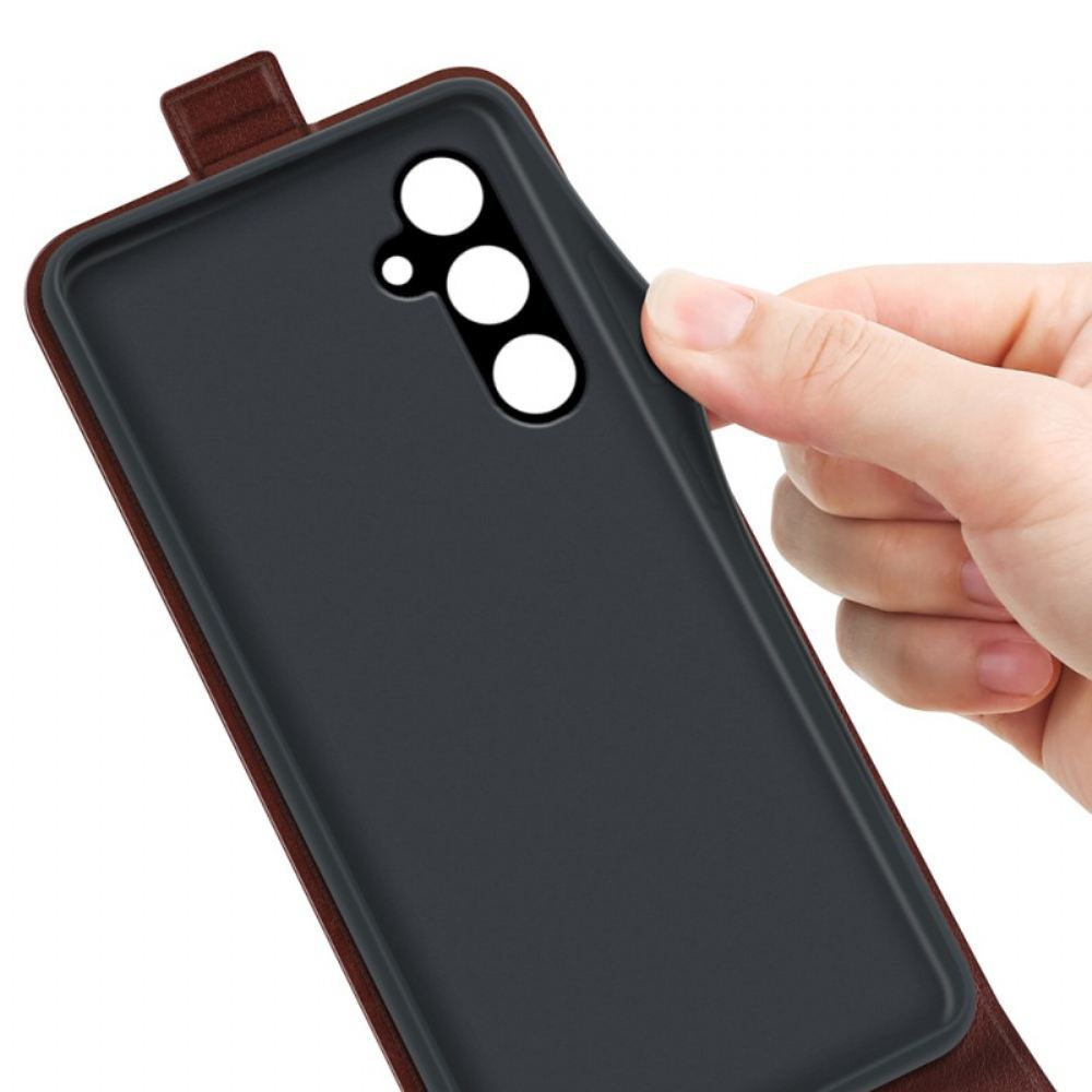 Kožený Kryt Na Samsung Galaxy A15 5g Vertikální Klapka