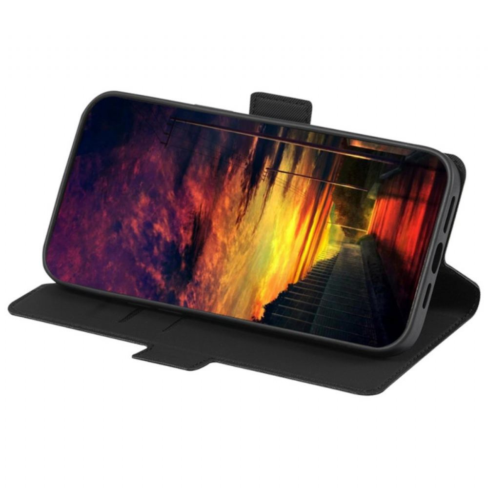 Kožený Kryt Samsung Galaxy A15 5g Dvoubarevná Jemnost