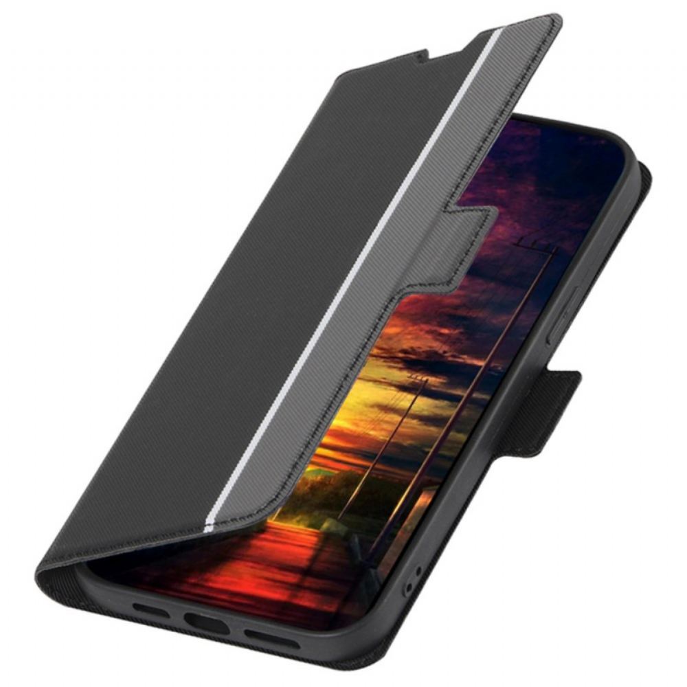 Kožený Kryt Samsung Galaxy A15 5g Dvoubarevná Jemnost