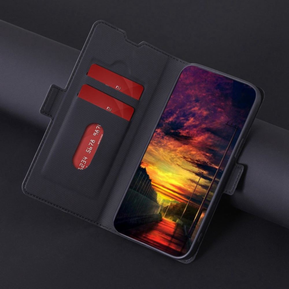 Kožený Kryt Samsung Galaxy A15 5g Dvoubarevná Jemnost