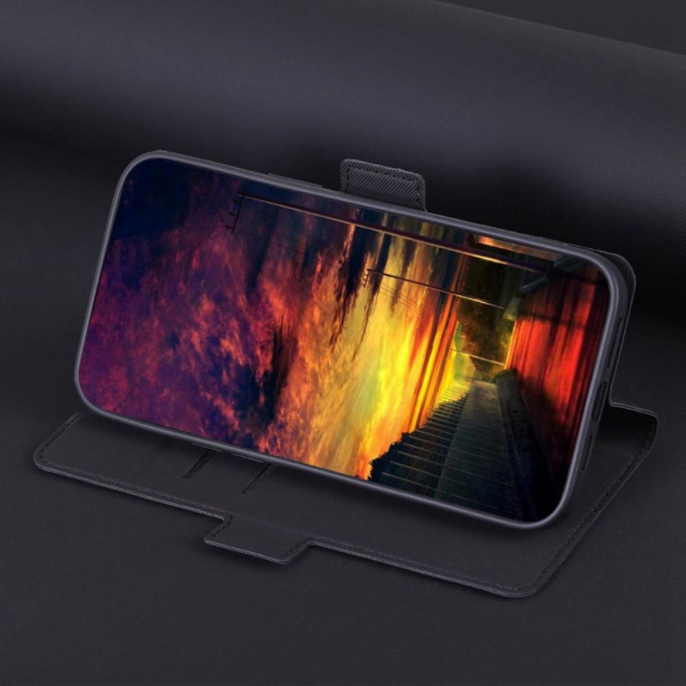 Kožený Kryt Samsung Galaxy A15 5g Dvoubarevná Jemnost