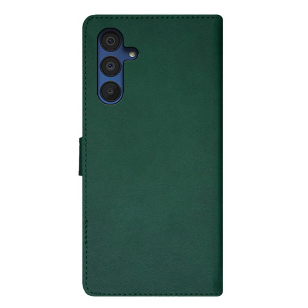 Kožený Kryt Samsung Galaxy A15 5g Dvoubarevný Idewei