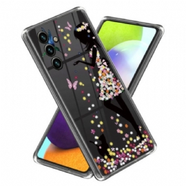 Kožený Kryt Samsung Galaxy A15 5g Květinová Víla