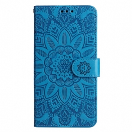 Kožený Kryt Samsung Galaxy A15 5g Mandala Print With Lanyard