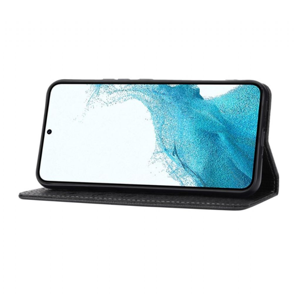 Kožený Kryt Samsung Galaxy A15 5g Strappy Tkaný Design